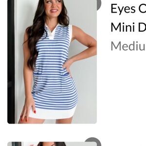 NanaMacs Blue and White Striped Dress